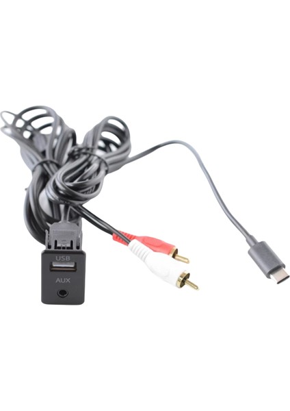 Araba Android Navigasyon Makinesi Aux Panel Tip-C+Rca Ses Girişi Usb+Aux Arayüz Paneli Uzatma Kablosu Adaptör Paneli (Yurt Dışından) fırsatları
