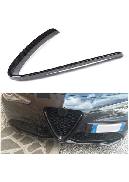 Alfa Için Romeo Giulia 2016-2019 Araba Ön Tampon Hava Grilles V Şeket Çerçeve Dekorasyon Trim Kapak Çıkartma Aksesuarları (Yurt Dışından) modelleri