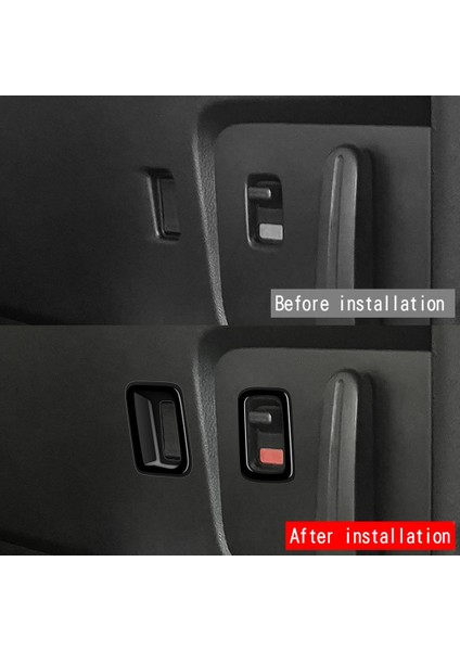 Honda Freed Hava Crosstar 2024 Pencere Asansör Anahtarı Panel Çıkartma Için Araba Orta Kapı Anahtar Trim Çerçeve Parlak Siyah (Yurt Dışından) indirimleri