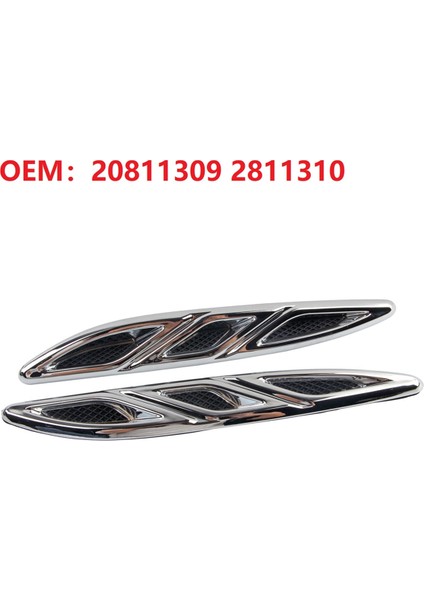 Sol+Sağ Ön Kaput Motoru Havalandırma Izgara Kalıplama Trim 20811309 2811310 Buick Verano 2012-2016 (Yurt Dışından)