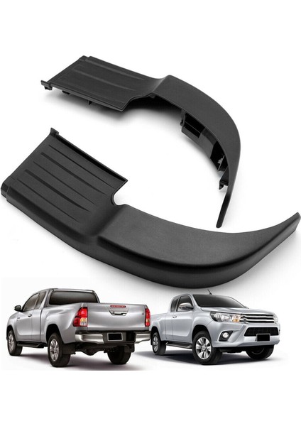 Toyota Hilux Revo Rocco Için Arka Tampon Adım Plakası Siyah (Yurt Dışından) fiyatları
