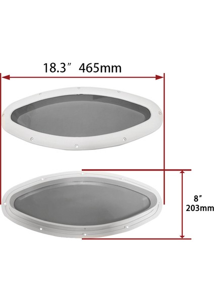 Deniz Botu Yat Rv Oval Şekil Porthole Oval Kapaklar Liman Işıkları Yedek Pencereler Bağlantı Noktası Deliği Açılış Portlight (Yurt Dışından) fırsatları