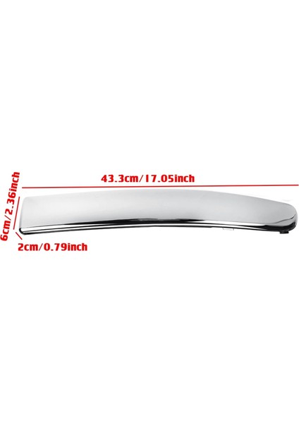 Fiat Için 500 2007-2015 Sağ Taraf Ön Alt Tampon Krom Kalıplama Trim 735455056 (Yurt Dışından)