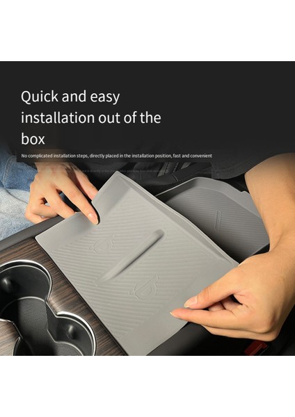 Tesla Için Anti-Slip Mat Yeni Model S x 2023 Arka Arm Emri Silikon Kablosuz Şarj Cihazı Mat Koruma Kapağı Siyah (Yurt Dışından) indirimleri