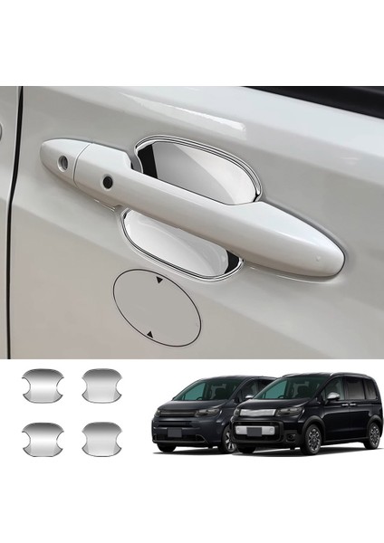 Honda Freed Hava Crosstar Için Araba Dış Kapı Kasesi Döşeme Kapağı 2024 Dış Kapı Kasesi Sticker Gümüş (Yurt Dışından) fiyatları