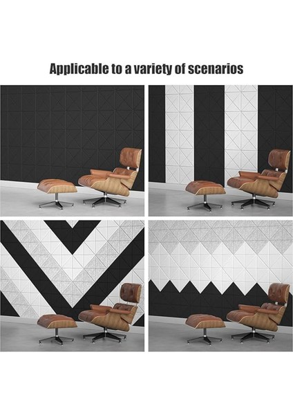 Kendi Kendine Yapışkanlı 12 Pack Akustik Paneller, 12X12X0.4INCH Ses Geçirmez Köpük Panelleri, Duvarlar Için Ses Emici Karo Gri (Yurt Dışından) indirimleri