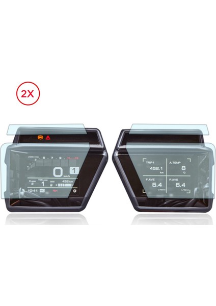 3x Motosiklet Küme Kümesi Ekran Gösterge Tablosu Koruma Enstrüman Film Yamaha Tracer 9 Tracer9 Gt 2021- (Yurt Dışından) modelleri