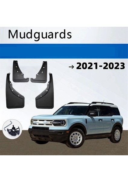 Ford Bronco Sport Için 2021 2022-2023 Araba Kalıplı Çamur Fleps Splash Gardiyanlar Çamurluklar Ön Arka Stil (Yurt Dışından) fiyatları