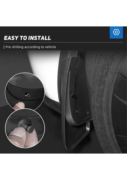 Ford Bronco Sport Için 2021 2022-2023 Araba Kalıplı Çamur Fleps Splash Gardiyanlar Çamurluklar Ön Arka Stil (Yurt Dışından) indirimleri