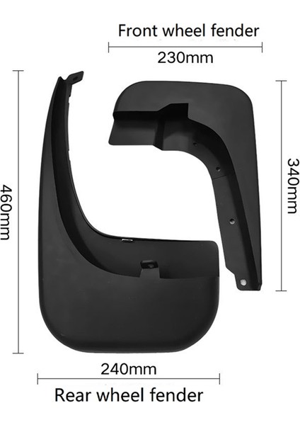 Mercedes-Benz Vito V-Serisi W447 Için Çamur Fleps 2016-21 Mudguard Sıçrama Guard Fender Cover Araba Refit Dış Aksesuarlar (Yurt Dışından) indirimleri