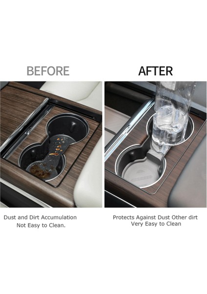 Tesla Model S Model x 2022 2023 Model 3 Highland 2024 Merkez Konsol Kupası Tutucu Ek Aksesuarlar - Gri (Yurt Dışından) indirimleri