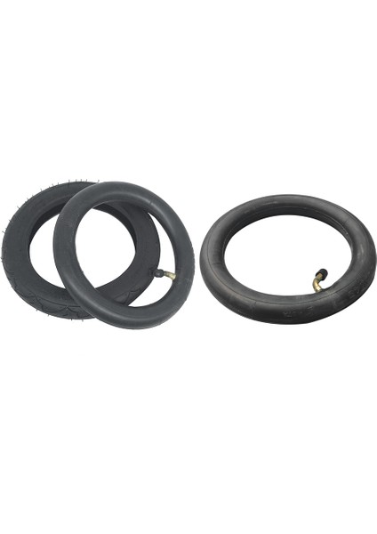 1 Set 8 Inç Lastik 8x1 1/4 Scooter Lastik ve Iç Tüp Seti ve 1 Adet 8 Inç 8x1 1/4 Scooter Iç Tüp Bükülmüş Valf (Yurt Dışından)