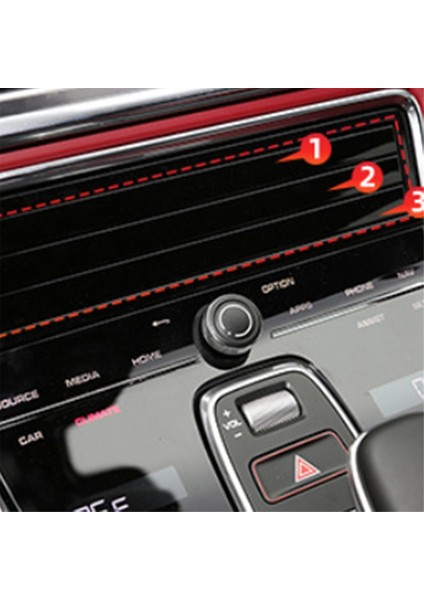 Araba Gösterge Tablosu Orta Ac Havalandırma Sırası Kürek Havalandırma Onarım Şeritleri 971819110E Porsche Panamera 971 2017-2022 (Yurt Dışından) modelleri