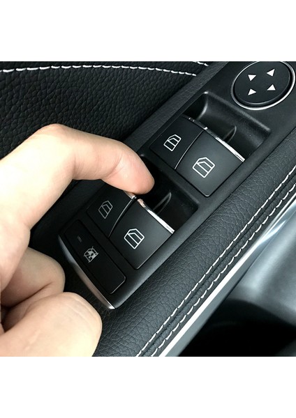 Mercedes Benz ml Gl W166 X166 C W204 E W212 Glk X204 Sınıf Kapı Asansör Düğmesi Çıkartmaları Abs Krom Trim Aksesuarları (Yurt Dışından) fiyatları