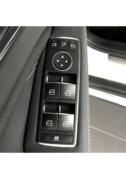 Mercedes Benz ml Gl W166 X166 C W204 E W212 Glk X204 Sınıf Kapı Asansör Düğmesi Çıkartmaları Abs Krom Trim Aksesuarları (Yurt Dışından) modelleri