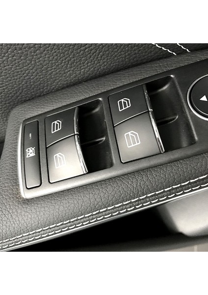 Mercedes Benz ml Gl W166 X166 C W204 E W212 Glk X204 Sınıf Kapı Asansör Düğmesi Çıkartmaları Abs Krom Trim Aksesuarları (Yurt Dışından) indirimleri