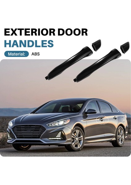 4 Adet Dış Kapı Kolları Kapak Ön ve Arka Tarafı ile 82651-F0010 82651-F2010 Hyundai Elantra 2017-2020 Için (Yurt Dışından) fırsatları
