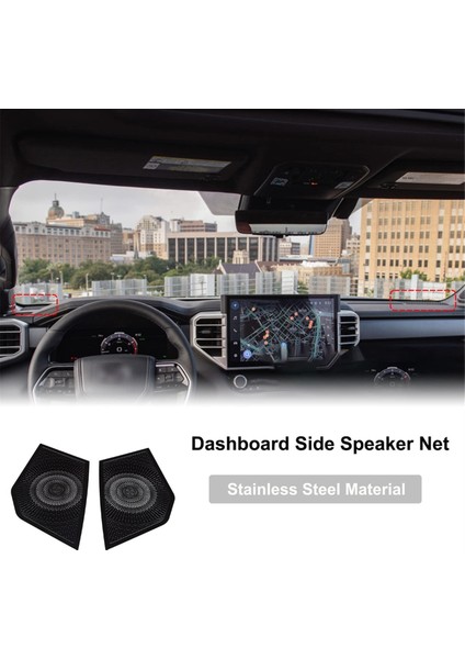 Gösterge Tablosu Yan Hoparlör Toyota Tundra / Sequoia Için Tomper 2022-2024 Iç Aksesuarlar (Yurt Dışından) fiyatları