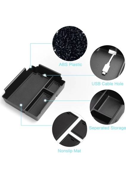 Byd Shark 2024 2025 Otomobil Tepsisi Organizatörleri Aksesuarları Için Araba Merkezi Konsolu Koltuk Saklama Kutusu (Yurt Dışından) fiyatları