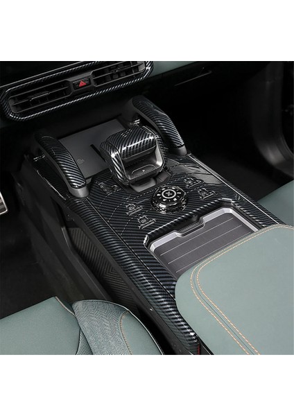 Chery Jetour Traveler 2023 2024 Aksesuarları Için Orta Konsol Dişli Vites Paneli Kapağı Karbon Fiber (Yurt Dışından) indirimleri