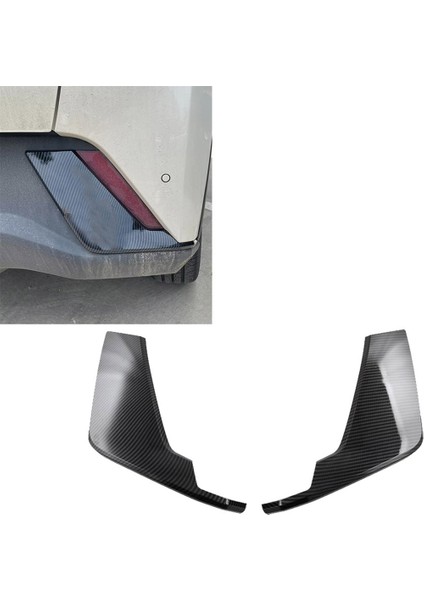 Karbon Fiber Renkli Araba Arka Tampon Yan Ayırıcı Spoiler Dekor Kapağı Kaplama Byd Yunus Mini/byd Seagull (Yurt Dışından) fiyatları