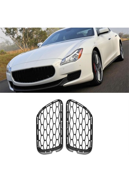 2pcs Ön Sol ve Sağ Tampon Hava Havalandırma Ağı Grille 670013780 670013781 Maserati Quattroporte 13-16 (Yurt Dışından) fiyatları
