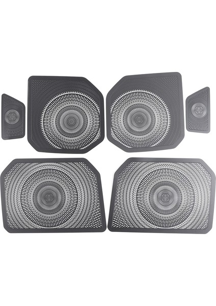 Toyota Tundra Sequoia Için Araba Iç Kapı Hoparlör Korna Kapak Trim Kiti 2022 2023 Paslanmaz Çelik Accessorise, Balck (Yurt Dışından)