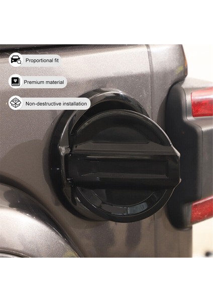 Jeep Wrangler Için Jl 2018-2023 Araba Kapı Yakıt Dolgu Tank Gaz Kapağı Tank Kapak Dış Dış Aksesuarlar Abs Siyah (Yurt Dışından) fiyatları