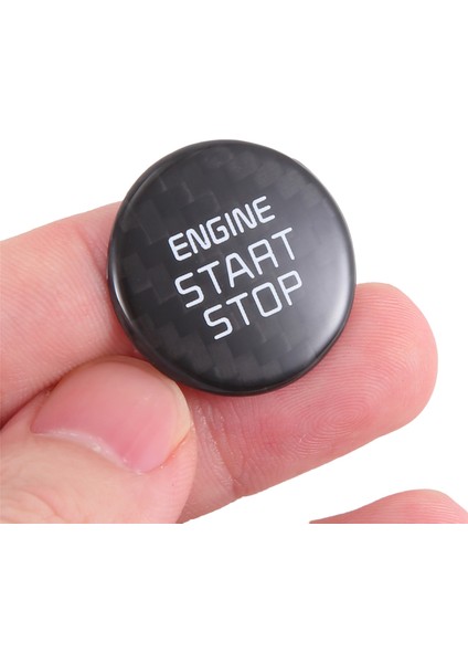 Gerçek Karbon Fiber Tek Tuş Başlangıç ​​durdur Düğmesi Motor Düğmesi Kapak Çıkartma Kia Stinger 2018-2022 Karbon Fiber Desen (Yurt Dışından) fırsatları