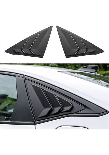 Arka Yan Pencere Kanjörleri Üçgen Pencere Cam Panjur Honda Civic Sedan 11TH 2022 2023 - Abs Matt Black (Yurt Dışından) fiyatları