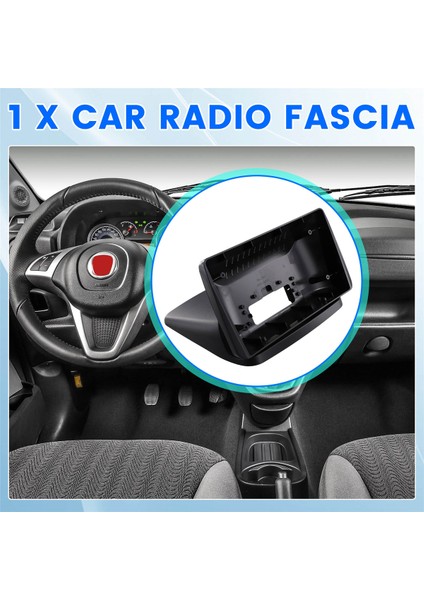 10.1 Inç Araba Fasya Radyo Paneli Fiat Doblo 2000-2021 Dash Kit Yükleme Facia Console Çerçeve Mp5 Adaptör Plakası Kapağı (Yurt Dışından) fırsatları