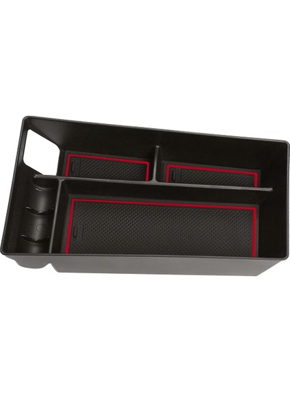 Ford Mustang Mach-E 2021-2022 Için Orta Konsol Organizatör Tepsisi, Para Tutucu, Kırmızı (Yurt Dışından)