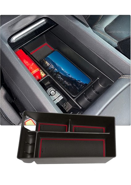 Ford Mustang Mach-E 2021-2022 Için Orta Konsol Organizatör Tepsisi, Para Tutucu, Kırmızı (Yurt Dışından) fiyatları