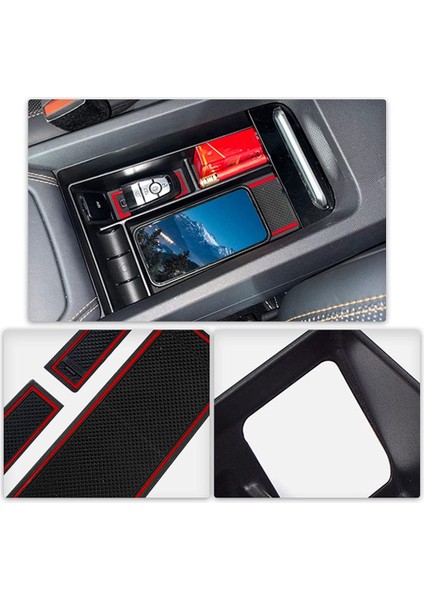 Ford Mustang Mach-E 2021-2022 Için Orta Konsol Organizatör Tepsisi, Para Tutucu, Kırmızı (Yurt Dışından) fırsatları