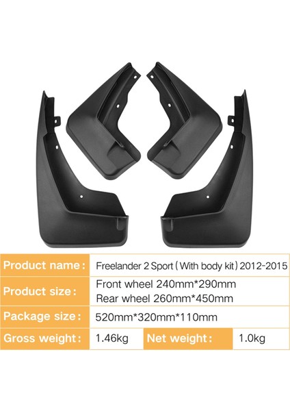 Araba Çamur Flaps Çamurluk Çamur Koruma Flep Splash Flaps Aksesuarlar Land Rover Freelander 2 Sport 2012-2015 (Yurt Dışından) indirimleri