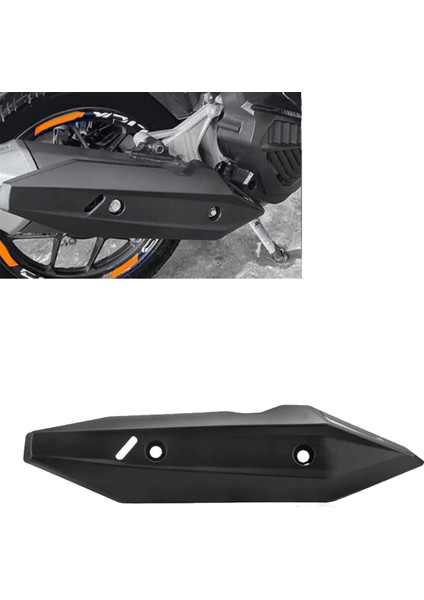 Motosiklet Egzoz Borusu Kapak Koruyucusu Isı Kalkanı Honda Için Anti-Ölçeklendirme Kabuğu CLICK150I CLICK125I Click 150I 125I Siyah (Yurt Dışından) indirimleri