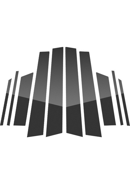 Subaru Crosstrek Için 2023 2024 Araba B Sütun Destekleri Kapı Pencere Dışarı Dekorasyon Sticker Aksesuarları, Karbon Fiber (Yurt Dışından)