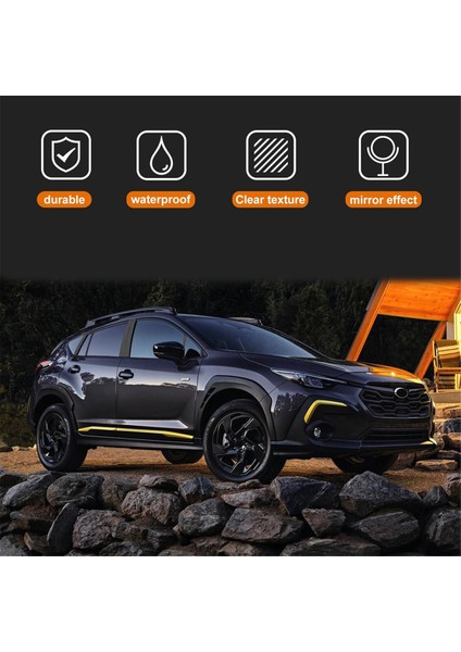 Subaru Crosstrek Için 2023 2024 Araba B Sütun Destekleri Kapı Pencere Dışarı Dekorasyon Sticker Aksesuarları, Karbon Fiber (Yurt Dışından) modelleri