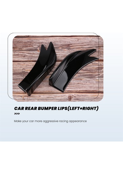 27CM Araba Arka Tampon Spoiler Kanardlar Yüzgeçler Anti-Çırpıcı Difüzör Dudak Sargısı Açısı Ayırıcı Koruyucu Koruma Evrensel (Yurt Dışından) fırsatları