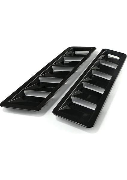 Araba Hood Hava Emme Kepçe, Havalandırma Karto Soğutma Paneli, Kaput Hava Emme Paneli, Abs, 17X5 Inç Parlak Siyah (Yurt Dışından)