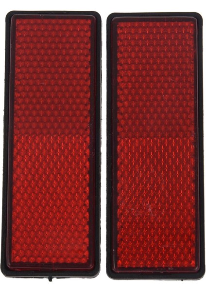 6x Dikdörtgen Kırmızı Reflektörler Motosikletler Için Evrensel Atv Bisikletleri Kir Bisikletler (Yurt Dışından) modelleri