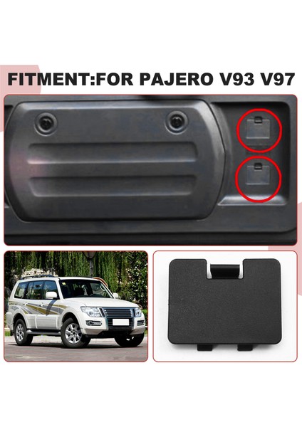 2pcs Araba Arka Kapağı Iç Panel Kapı Kilidi Cıvatası Koruyucu Kapak MN151907XA Için Mitsubishi Pijero V93 V97 (Yurt Dışından) indirimleri