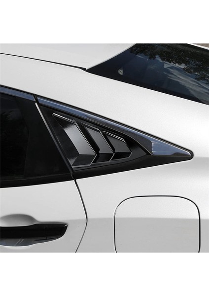 Honda Civic Sedan 2016-2021 Aksesuarlar Için Arka Yan Pencere Kangenleri Hava Havalandırma Kepçe Kapağı - Gloosy Siyah (Yurt Dışından) fırsatları