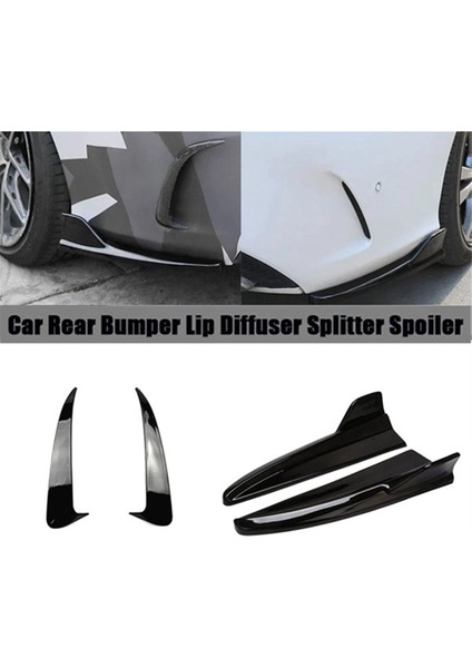 Mercedes Benz C-Serisi W205 C180 C200 C300 C43 C63 Amg 2015-2021 Arka Tampon Difüzör Spluser Splitter Splitter Hava Havalandırma Trim (Yurt Dışından) indirimleri