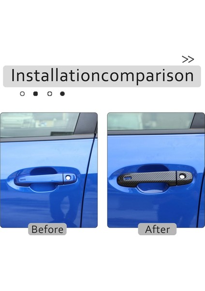 Subaru Crosstrek 2024 Forester 2019-2022 Otomobil Dış Kapı Kolu Kapak Trim Aksesuarları, Karbon Fiber Deseni (Yurt Dışından) indirimleri