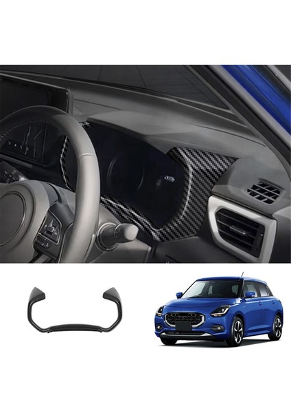 Araba Enstrümanı Ekran Trim Çerçeve Enstrüman Iç Panel Suzukı Swıft 2024 2025 Rhd Siyah (Yurt Dışından) modelleri