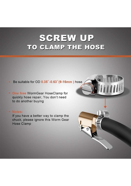 1/4inch Pirinç Lastik Şişirme Kilidi Hava Chuck, Mini Hava Kompresör Lastik Şişman Chuck Hortum Hortum Onarım-4 Pack Için (Yurt Dışından) fırsatları