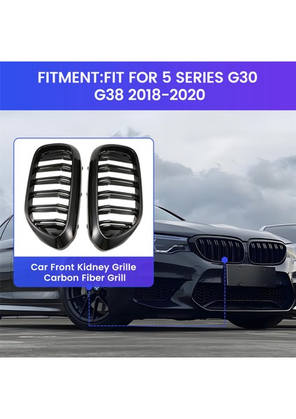 Bmw 5 Serisi G30 G38 2018 -2020 Için Araba Ön Böbrek Izgarası Karbon Fiber Izgara (Yurt Dışından) fırsatları