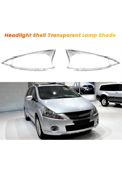Mitsubishi Grandis Için 2004-2009 Ön Far Lens Kabuk Lambası Gölgesi Şeffaf Kafa Işık Lambası Maskeleri Toz Kapağı B (Yurt Dışından) indirimleri