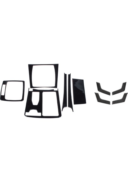 1set Iç Merkez Kontrol Paneli Mercedes C Sınıfı W204 2007-2013 &amp; 4 Pcs Araba Kapısı Iç Sap Paneli (Yurt Dışından)